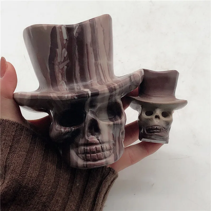 

Высокое Качество Природный кристалл нефрит черепа энергия исцеление для украшения дома BB