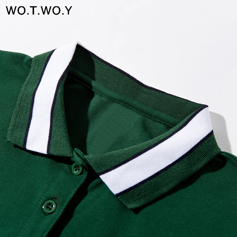 WOTWOY 2020 модные рубашки поло с вышивкой Rabit женские хлопковые повседневные топы