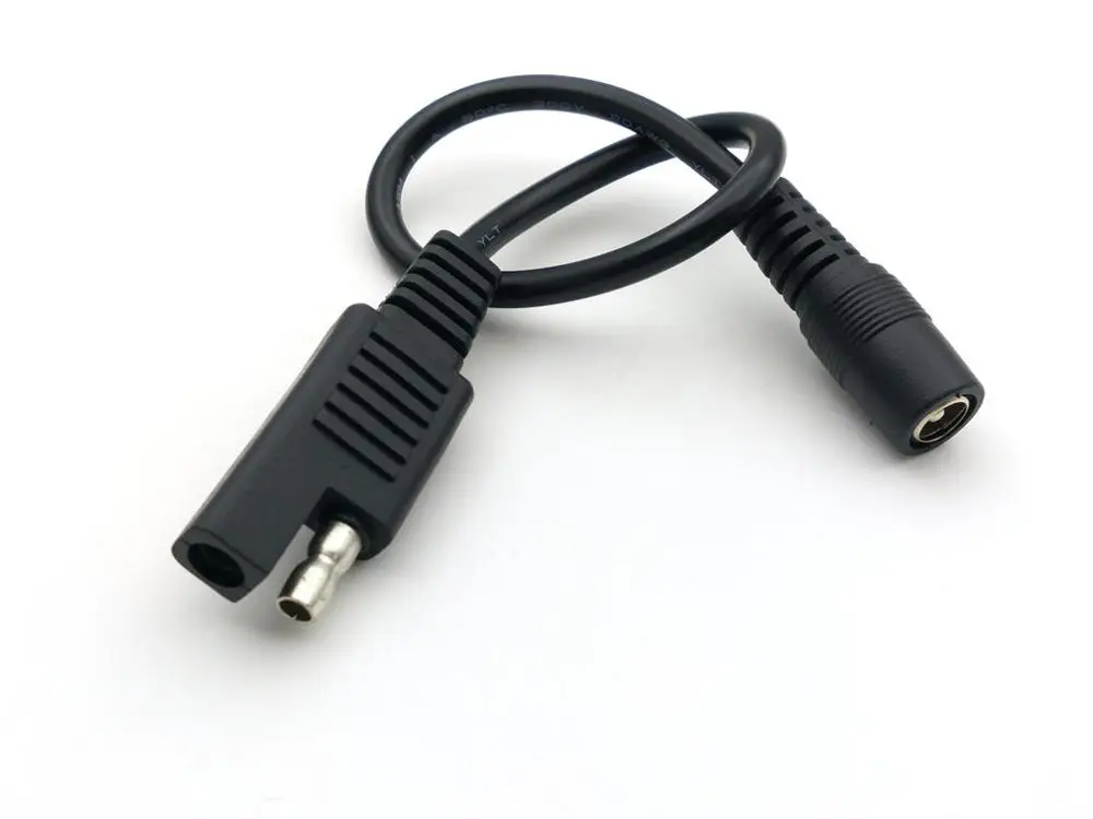 

3000PCS lot dc 5.5x2.1mm FEMALE TO SAE 22AWG 17cm CABLE