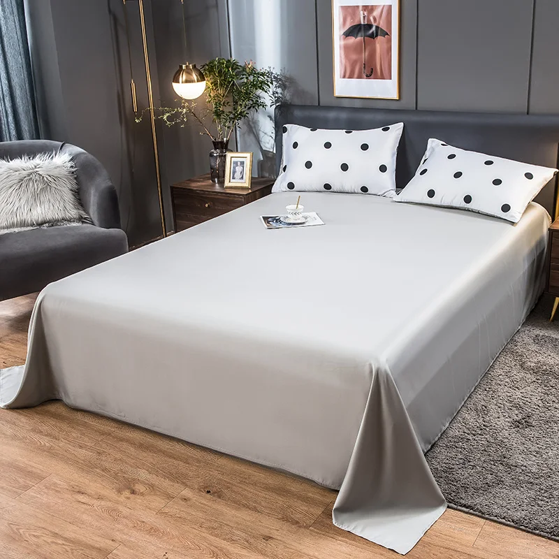 

Washed silk four-piece ice silk 2021 new silky summer bed sheet duvet cover silk soft and comfortable bedding