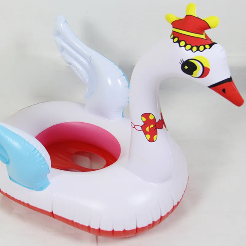 Летнее Детское мультяшное кольцо для плавания с лебедем Надувное плавающее