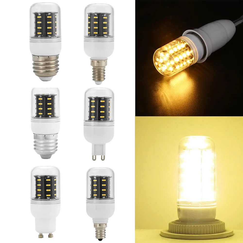 220V 3W Кукуруза 4014 светодиодный Яркий лампы энергосберегающие светильник теплый