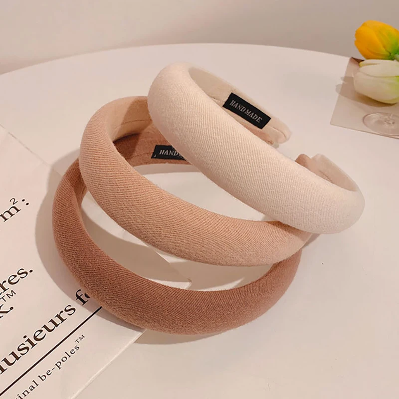 

Ingemark Wide Ladies Female Headband For Girls Simple Solid Candy Color Cloth Hairbands Hair Hoop Women Adult Hair Accessories