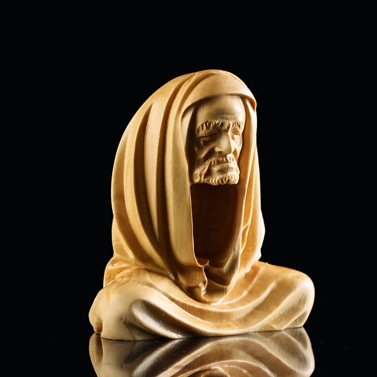 5 5/7 см Дхарма сидя дзен резьба из самшита чай Pet украшения ручной кусок ремесло