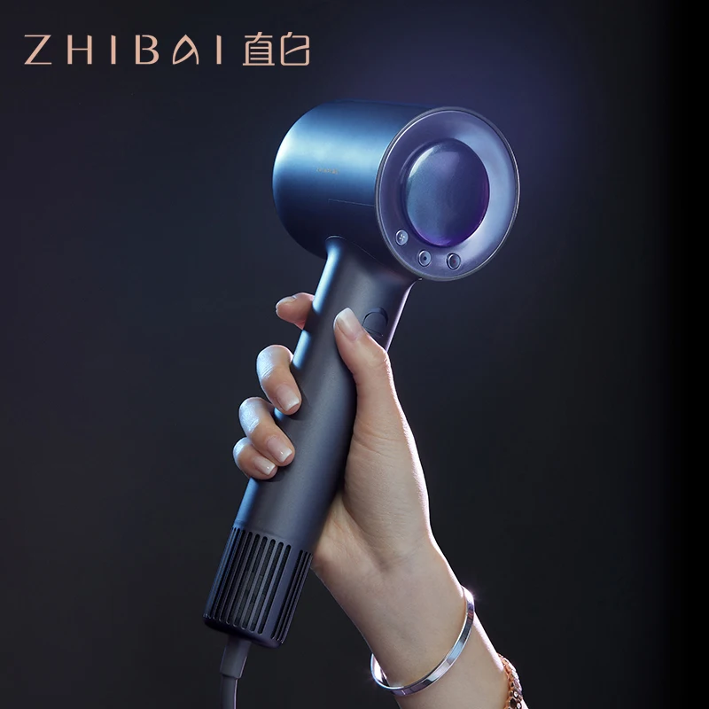 ZHIBAI Professional High Speed Hair Dryer For Hair Thermostatic Strong Wind Blow Dryer for Home Travel Dryer Portable Hairdry