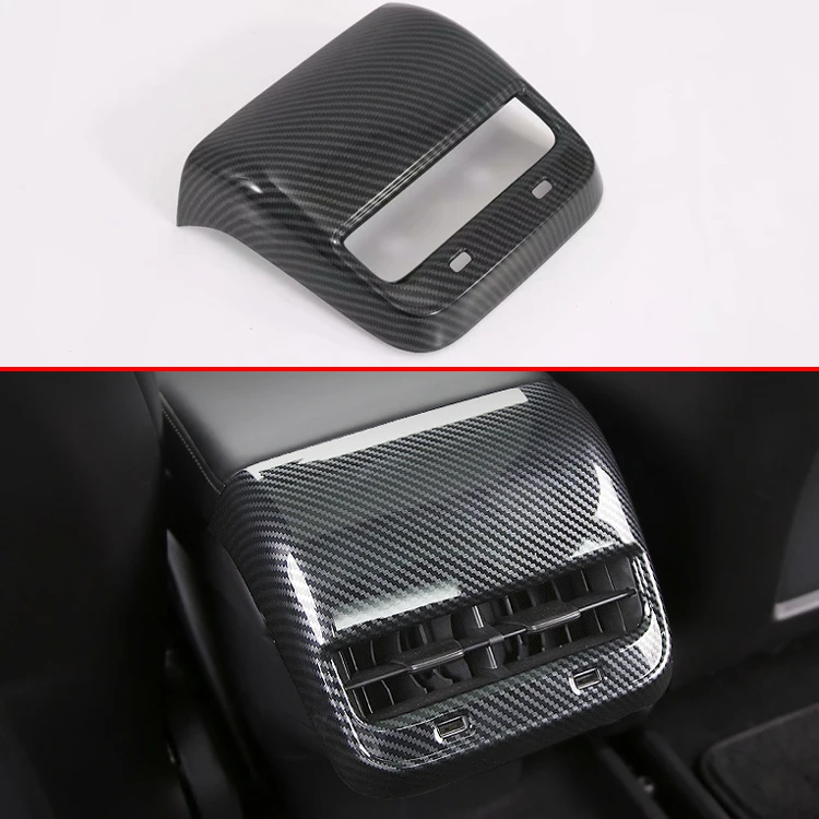 

Чехол для подлокотника Tesla Model 3 2017 2018 2019 из углеродного волокна
