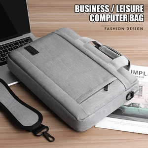 laptop bag sleeve case protective shoulder handbag notebook briefcases for 13 14 15 6 inch macbook air hp lenovo dell top handle free global shipping