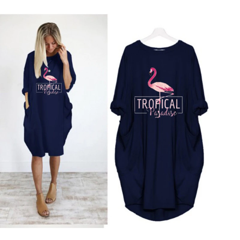 ENXI/платья для беременных с принтом Красного коронованного журавля платье