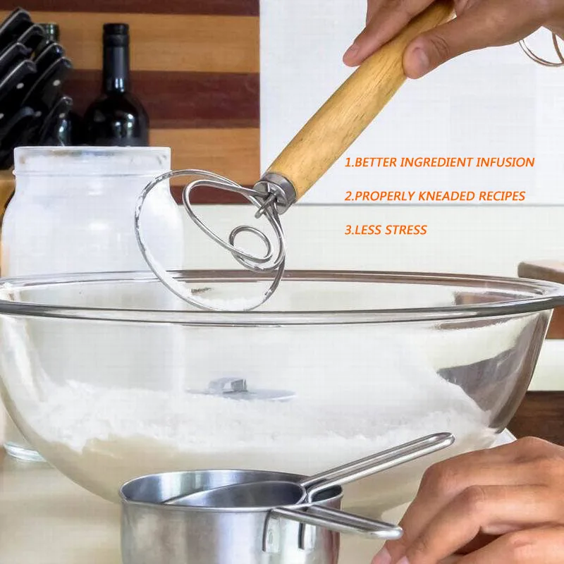 2020 Новый горячий модный датский венчик для теста из нержавеющей стали