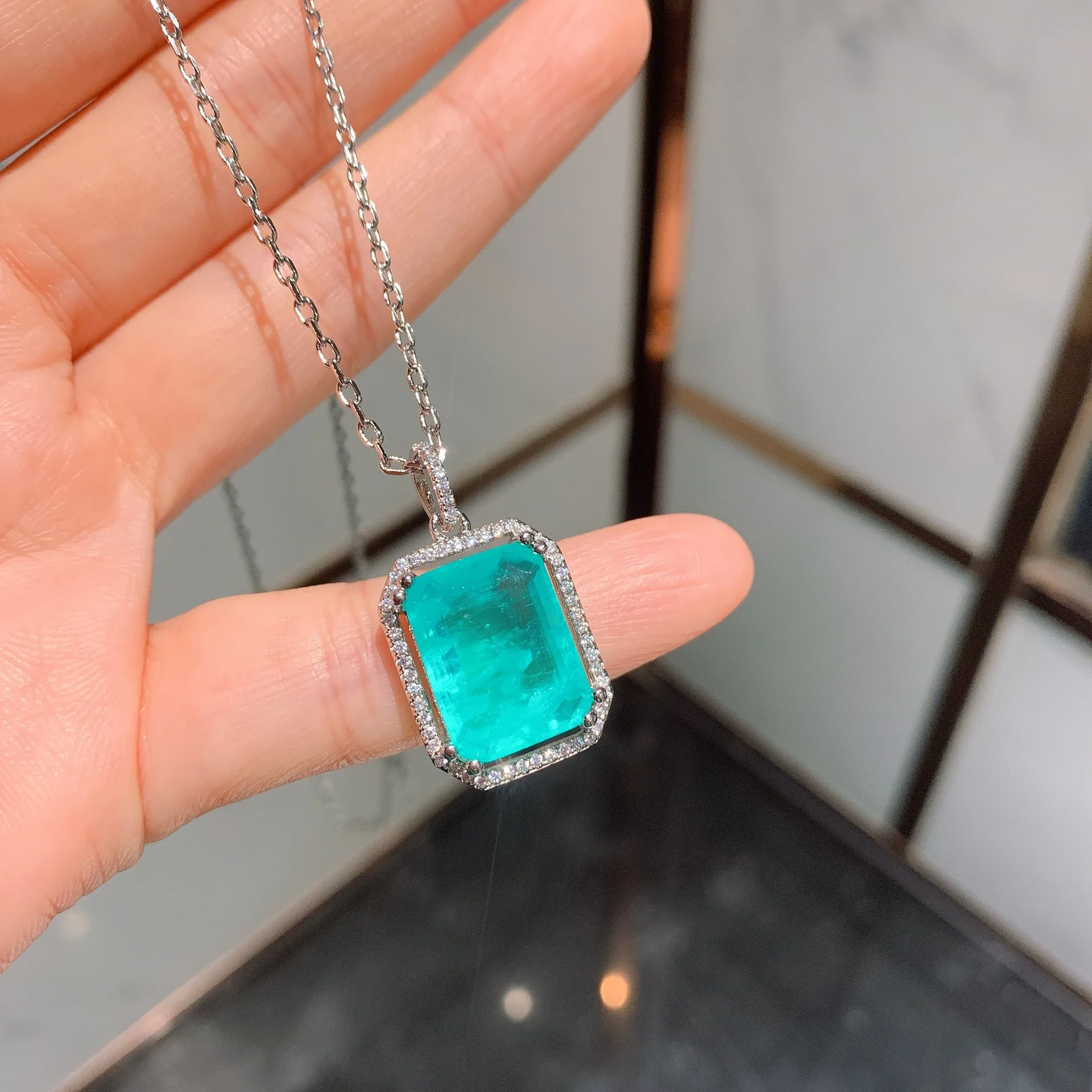 Комплект из колье серёг и кольца серебра 925 пробы | Украшения аксессуары