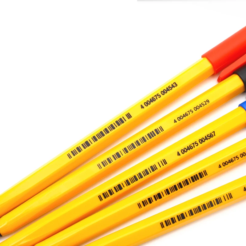 Germany Schneider TOPS 505F ball point Pen Hexagonal Smooth Atom Yellow Pole Classicsimple Generous Ink Stainless Steel Pen|Шариковые