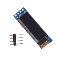 0 91 inch 128x32 iic i2c white blue oled lcd display diy module ssd1306 driver ic dc 3 3v 5v for arduino