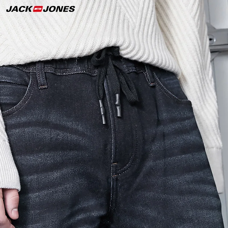 JackJones осенние и зимние мужские облегающие эластичные джинсовые брюки |