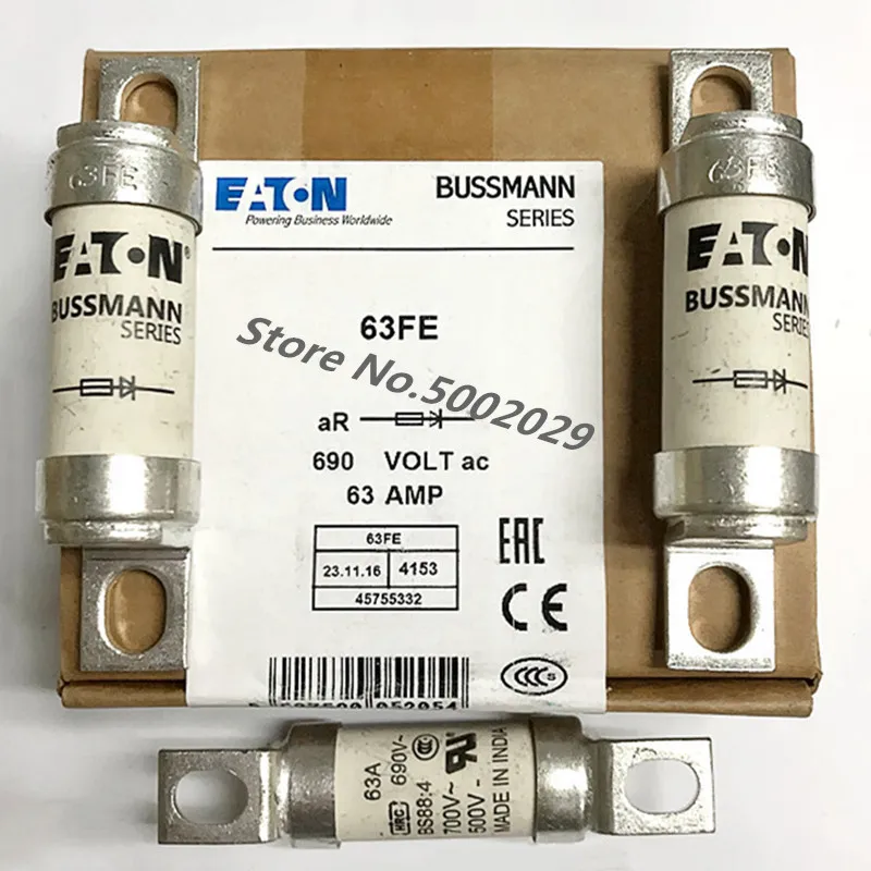 BUSSMANN Предохранитель стеклянный BS88: 4 35FE 35A 40FE 40A 45FE 45A 50FE 50A 63FE 63A 71FE 71A 80FE 80A 90FE 90A 100FE 100A 690V