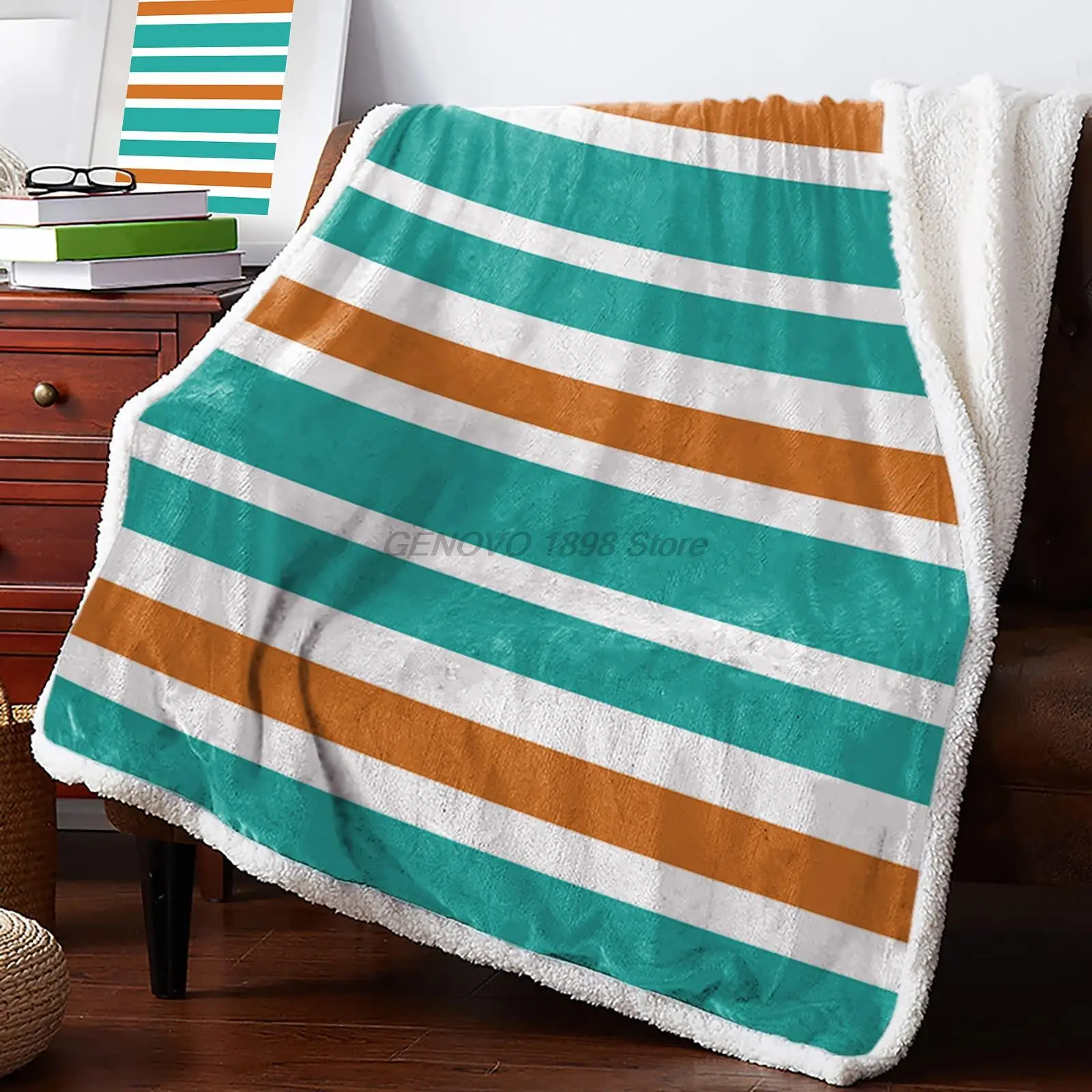 

Роскошная флисовая плед для дивана, толстое пушистое мягкое уютное одеяло для кровати, двустороннее Флисовое одеяло Sherpa для дивана Chai