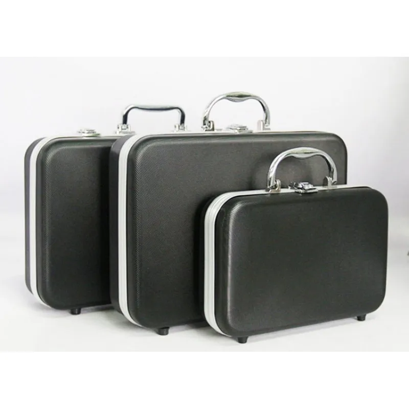 

plastic aluminum alloy tool box Sponge Lining Instrument box Portable Multi-function Impact resistant Safety Storage box