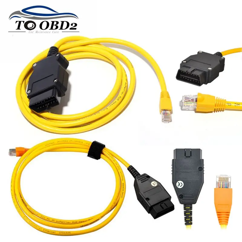 Интерфейсный кабель для BMW ENET (Ethernet OBD) 16PIN E SYS 3.23.4 V50.3 ICOM кодирование серии F кабеля