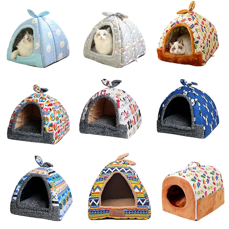 Палатка Petshy Yurt для домашних питомцев домик кошек моющаяся кровать маленьких