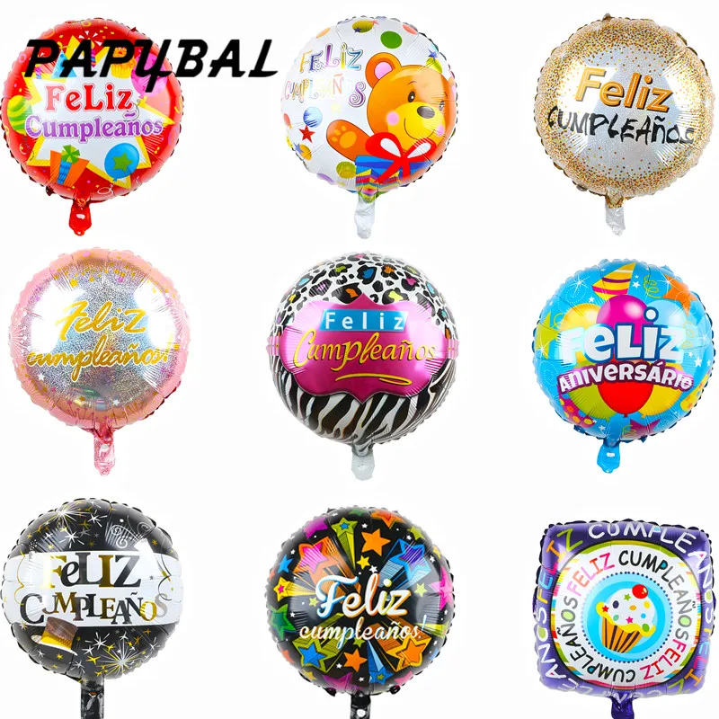 

50 шт., 18 дюймов, круглые гелиевые шары из фольги Mylar