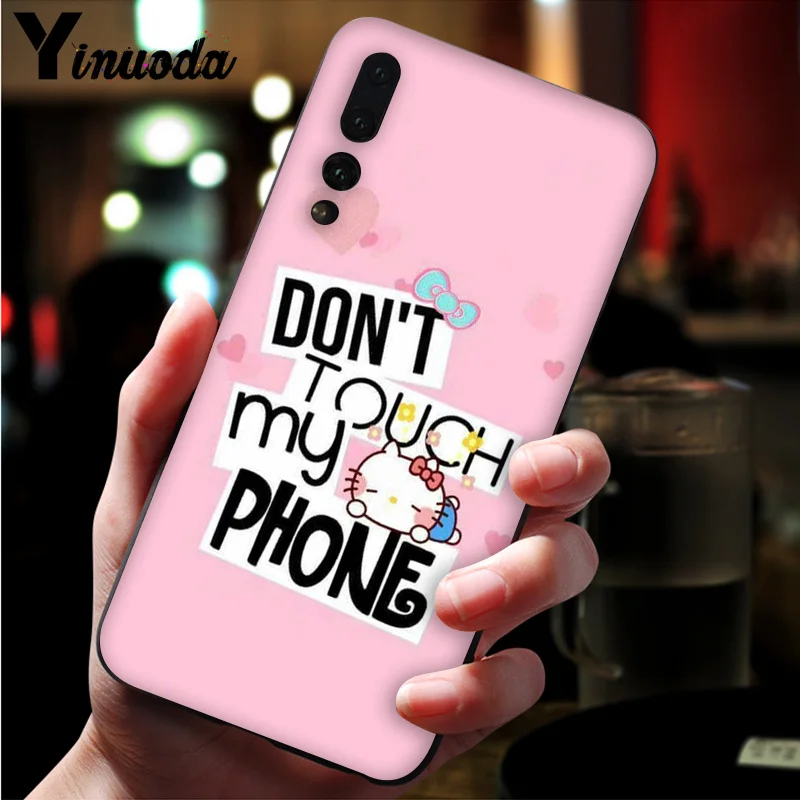 Чехол для телефона Yinuoda Do Not Touch My Phone Coque чехол Huawei P20 Pro P10 Plus P9 Mate 10 Lite чехлы
