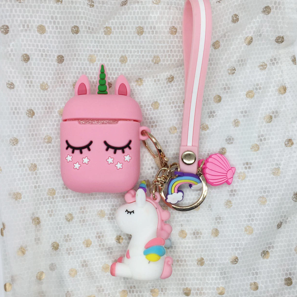 D2 Для airpods чехол милый кот/с изображением утки, лягушки мультяшный брелок/брелок мультяшный силиконовый чехол для наушников чехол s Для air pods 2 Чехол funda - Цвет: D2