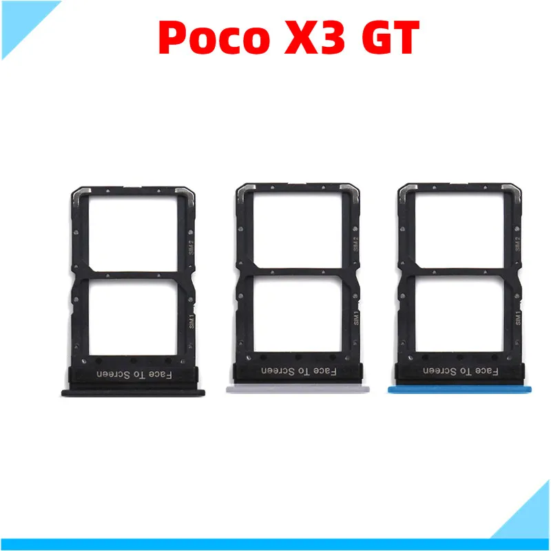 

Новый держатель лотка для sim-карты для Xiaomi Poco X3 GT Sim лоток для SD карт Слот адаптер для POCO X3GT запасные части