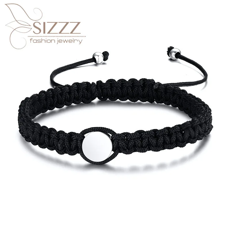 SIZZZ 2020 Новое поступление аксессуары из нержавеющей стали нейлоновый Плетеный