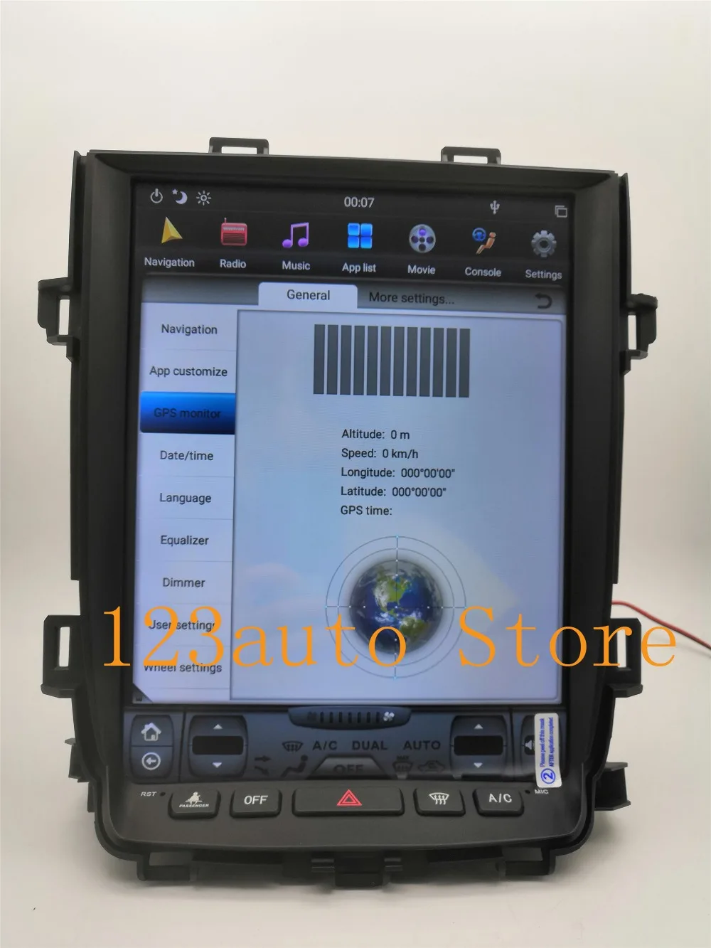 12,1 ''вертикальный Tesla стиль Android 8,1 автомобильный DVD gps навигационный плеер Радио для Toyota alphard Vellfire 20 серии 2010- ips