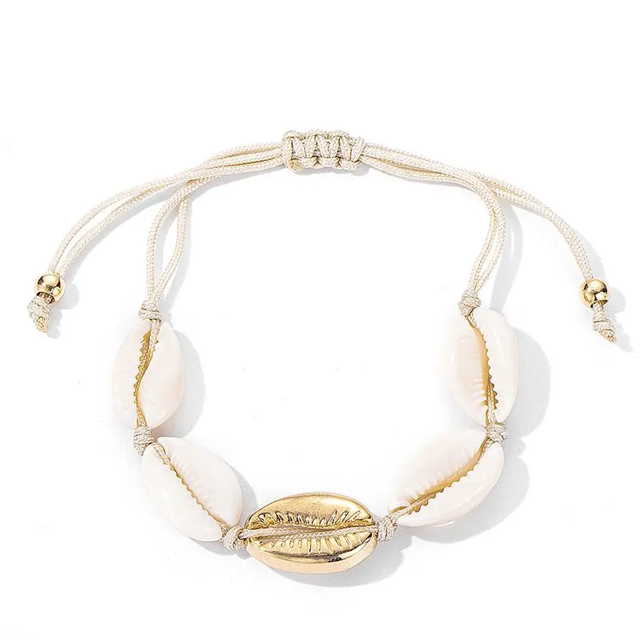 2019 модное богемное ожерелье из ракушек Золотое длинное нескольких для женщин