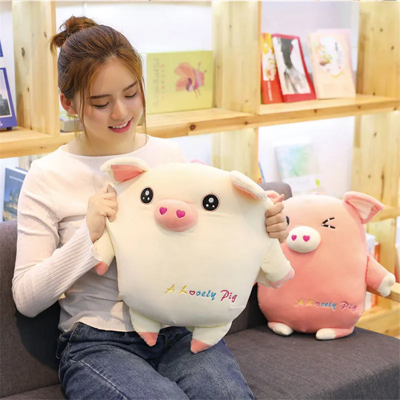 Симпатичная свинка кукла двойного назначения подогреватель для рук Подушка