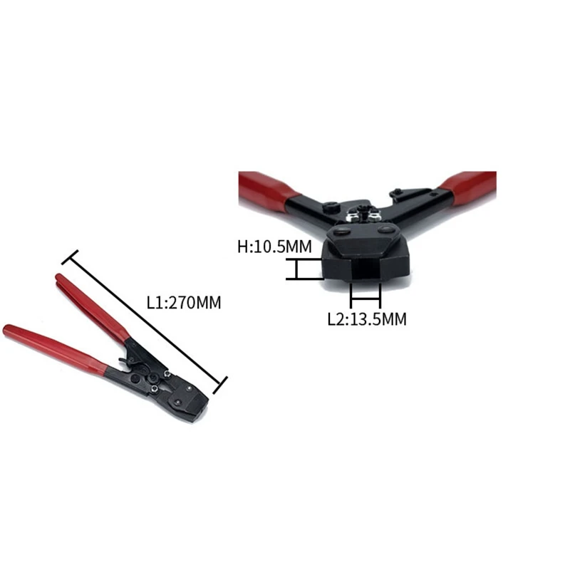 Pex обжимной инструмент с 10 шт. Хомуты Для ушных шлангов 3/8 дюйма для крепления