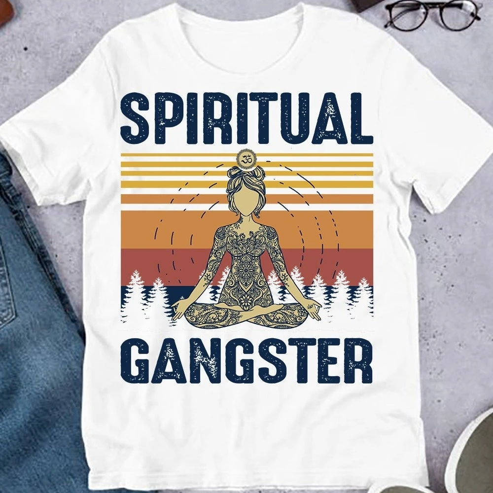 2021 подарок для духовных гангстеров винтажная девушка хиппи Йога День матери