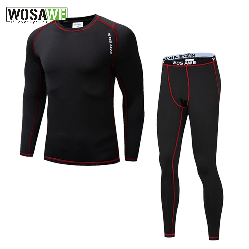 WOSAWE Мужские Трикотажные изделия для велоспорта термобелье флисовая майка с