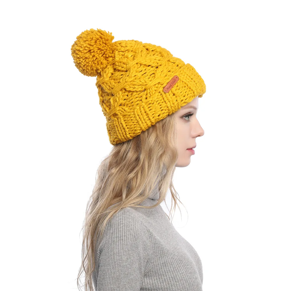 Skullies Beanies зимняя женская шапка теплая вязаная теплая шапка теплая шерстяная шапка для отдыха модные утолщенные зимние шапки