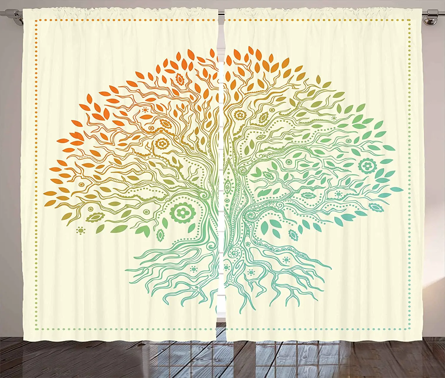 Древо жизни окна Шторы s Винтаж узор Древа Жизни Племенной Культурный Мандала