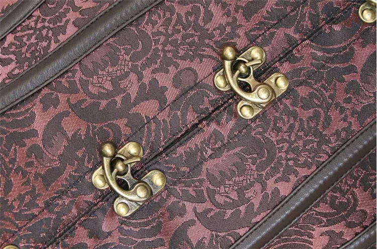 

Gothic Overbust Corset Steampunk Steel Boned Waist Trainer Cincher Vintage Corselet Corsets and Bustiers Top Femme Shaper Women