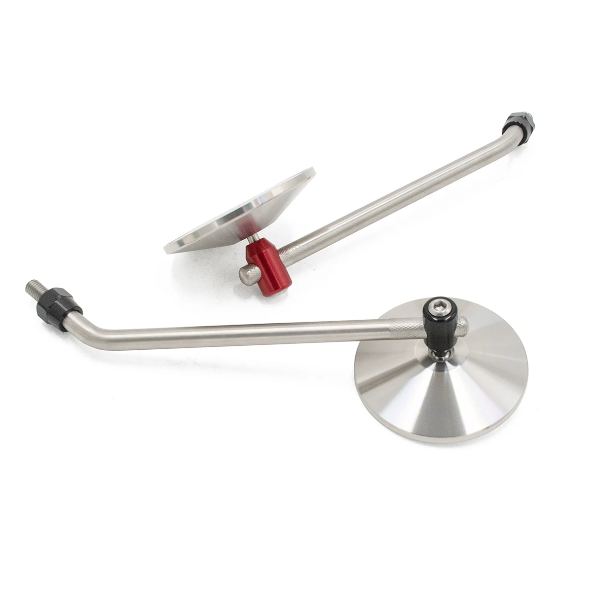 Одна пара Универсальные круглые мотоциклетные зеркала заднего вида из