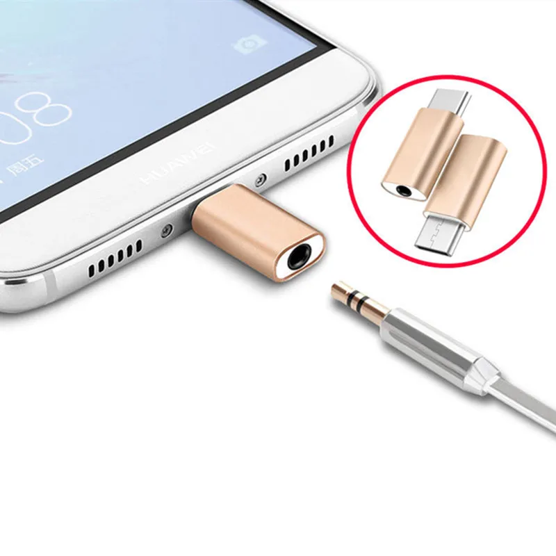 Мини адаптер для наушников с разъемом типа C на аудио USB 3 1 5 мм портативный Xiaomi 8