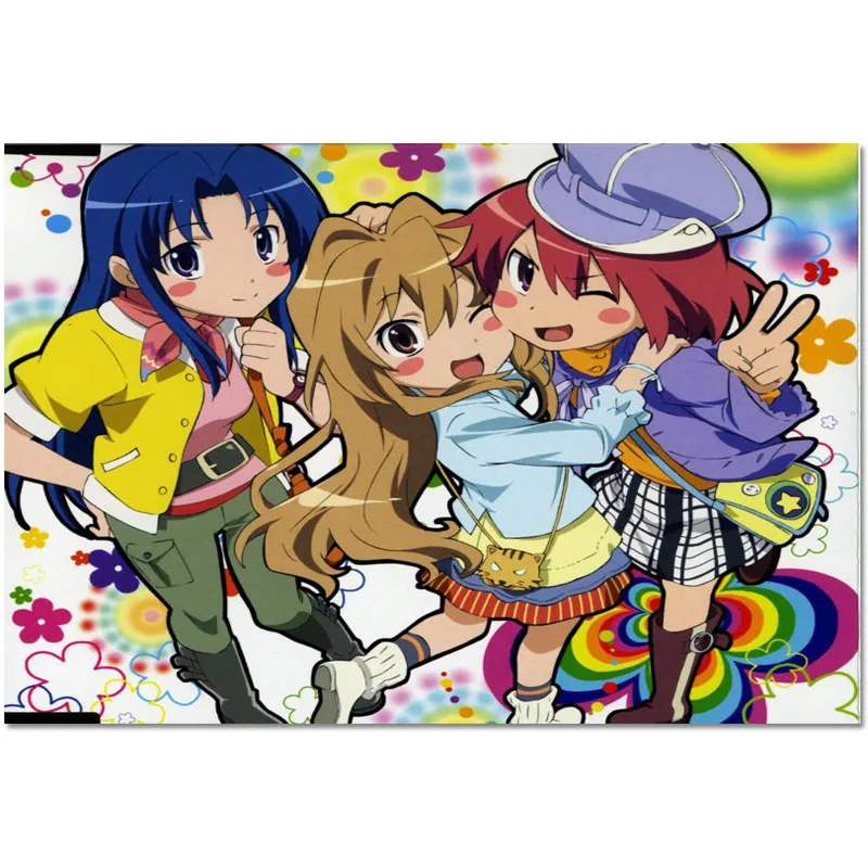 

Новое поступление, персонализированный мультяшный Аниме Toradora! Плакат для украшения дома, Модный Шелковый тканевый настенный плакат на зака...