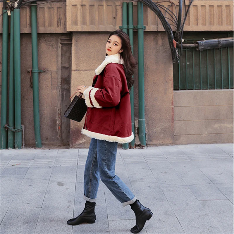 

High Quality padded jacket coat women short Korean version loose 2021 new winter thick parkas padded office lady overalls femme