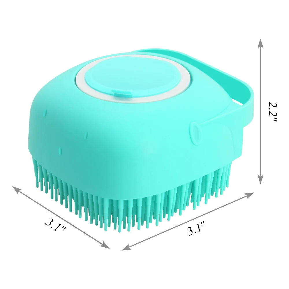 

Pet Dog Bath Brush Massage Bathe 2 In1 Comb Grooming Scrubber Shower SPA Pet Brush Silicone Soft Cat Shower Hair Grooming Cmob