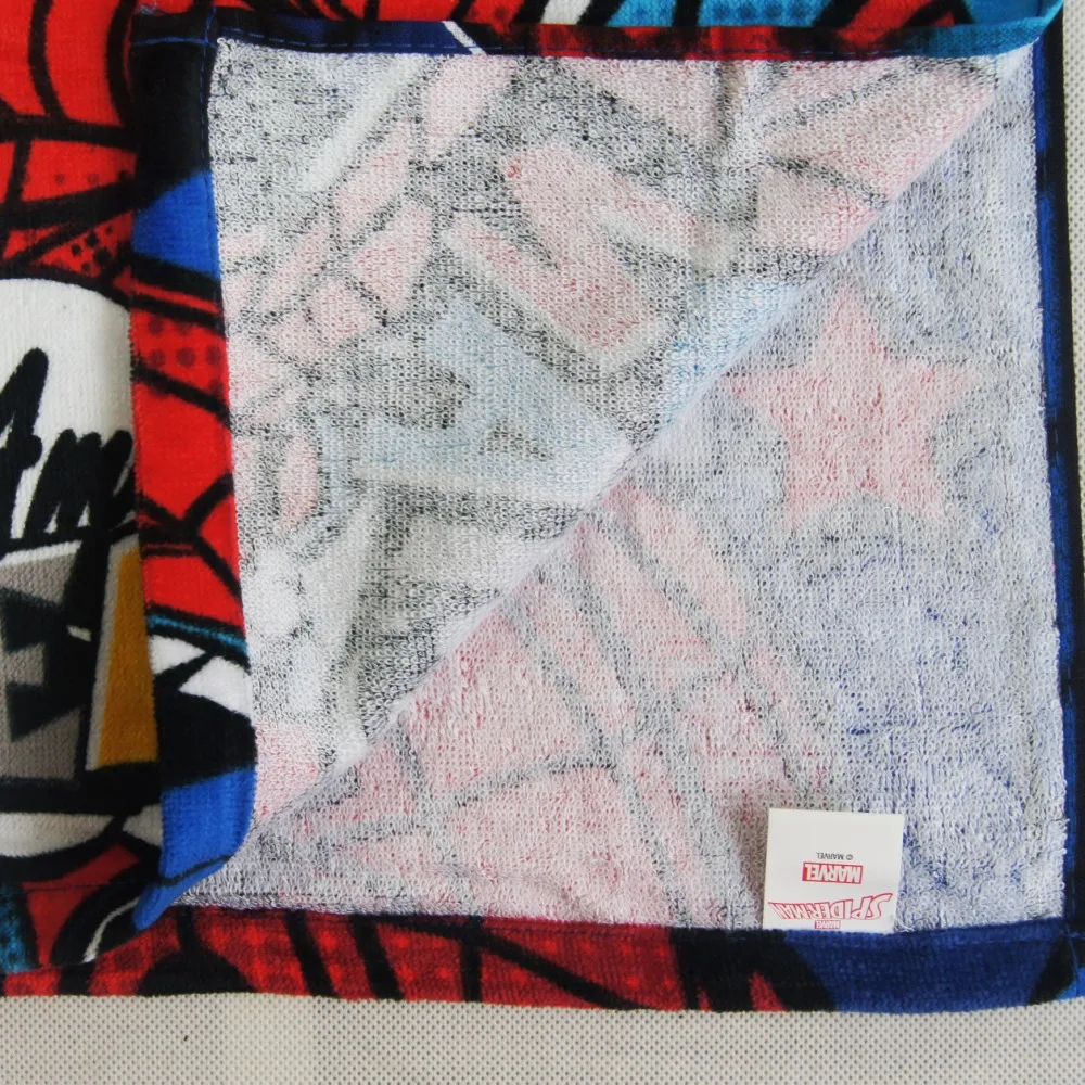 Дисней красный Человек паук Микки Маус Дошкольное детское банное полотенце с