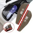 Автомобильное зеркало заднего вида из ПВХ, 2 шт., водостойкие, непромокаемые брови для Fiat 500 Grande Abarth Stilo Palio Bravo Doblo Viaggio