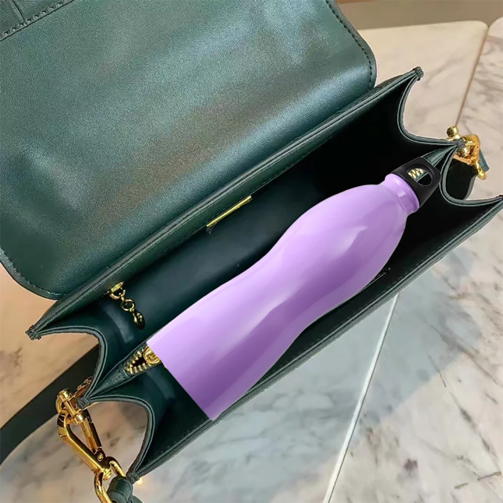 Фиолетовая бутылка для воды из нержавеющей стали портативная чашка 750 мл