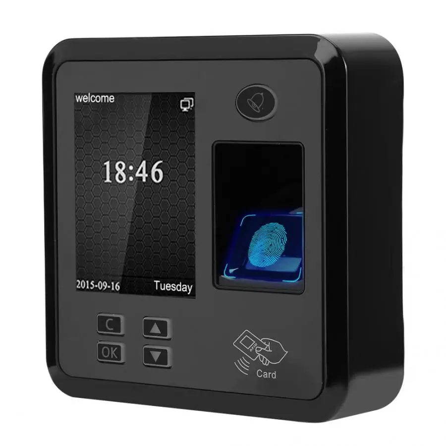 Устройство распознавания отпечатков пальцев TCP IP 2.4in TFT 125 кГц RFID карта система