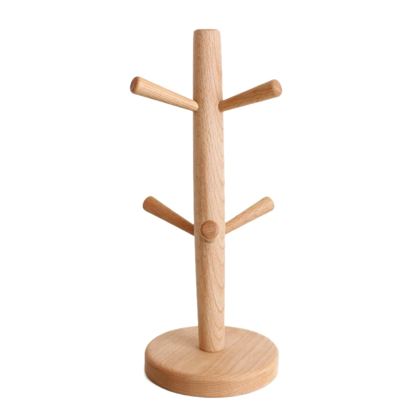 Деревянная подставка для хранения кофейного чая в форме дерева дома кухни