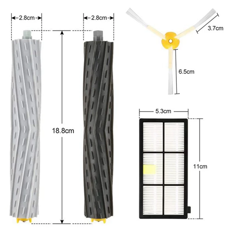 

for IRobot Roomba Parts Kit Series 800 860 865 866 870 871 880 885 886 890 900 960 966 980 - Brushes and Filters Parts