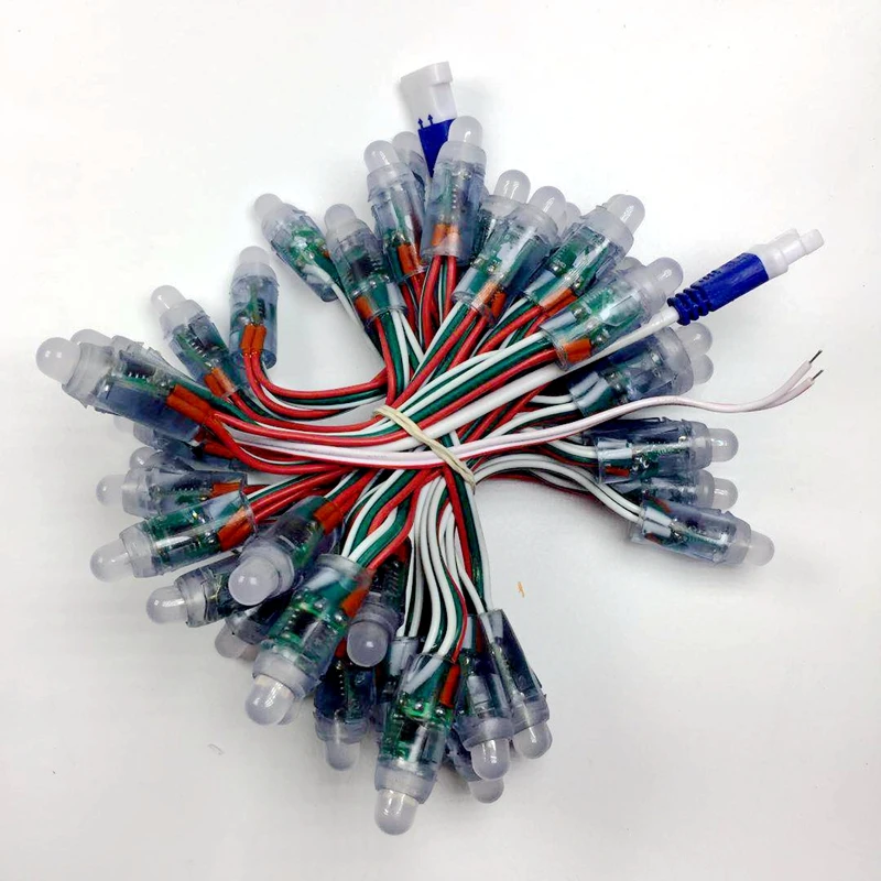 

1000pcs 12mm WS2811 1903 IC Full Color Pixel LED Module Light DC 5V input IP68 waterproof RGB color Digital LED Pixel Light