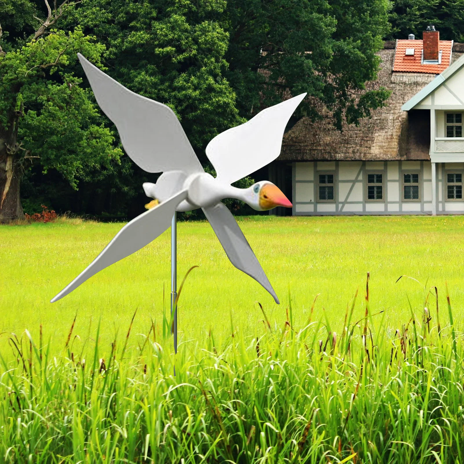 

Whirligig-Asuka Series Windmill Whirly Parrots Garden Lawn Decoration Courtyard Farm Yard Animal Decorative Stakes Wind Spinners