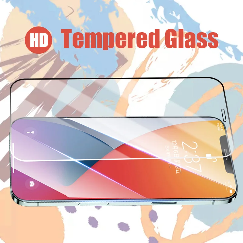 Закаленное стекло 4 в 1 для iphone 13 12 11 Pro max Защита экрана мини-камеры 7 8 6 6s plus X XR XS |